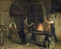 Interior of the Forge, 1837 - Rosine Parran