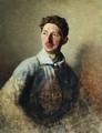 Portrait of the poet Sergey Gorodetsky 1884-1967 1909 - Ivan Kirillovich Parkhomenko