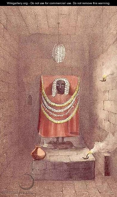 Statue of Kali in a Thugee temple, Bhagwan, early 19th century - (after) Parks, Fanny