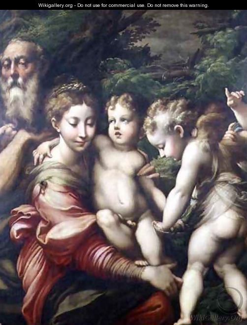 The Holy Family Rest on the Flight to Egypt 1524 - Girolamo Francesco Maria Mazzola (Parmigianino)