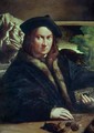 Portrait of a gentleman wearing a beret - Girolamo Francesco Maria Mazzola (Parmigianino)