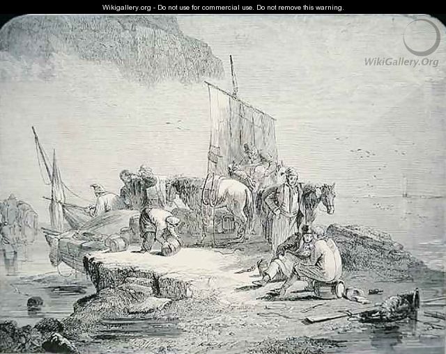 Smugglers landing their cargo, 1850 - (after) Parker, H.R.