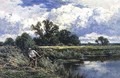 The River Lea, near Broxbourne in Hertfordshire - Henry Hillier Parker