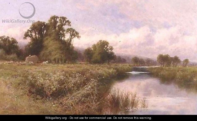 Meadow Landscape near Marlow-on-Thames - Henry Hillier Parker