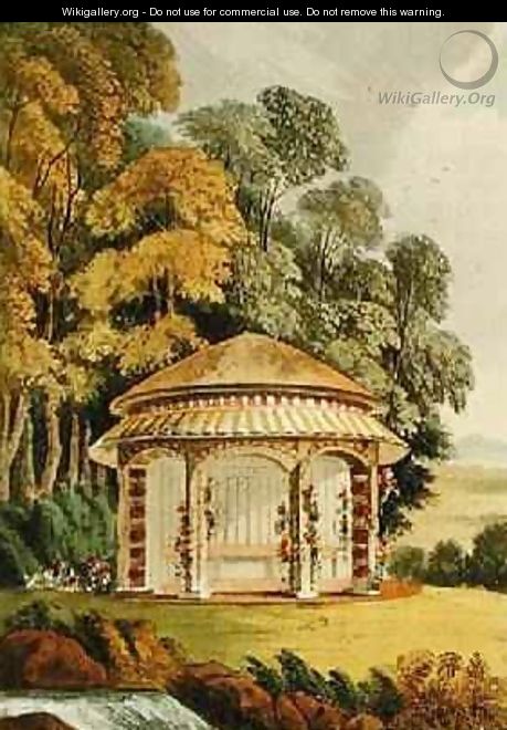 A Woodland Seat, from Ackermanns Repository of Arts, 1809-28 - John Buonarotti Papworth