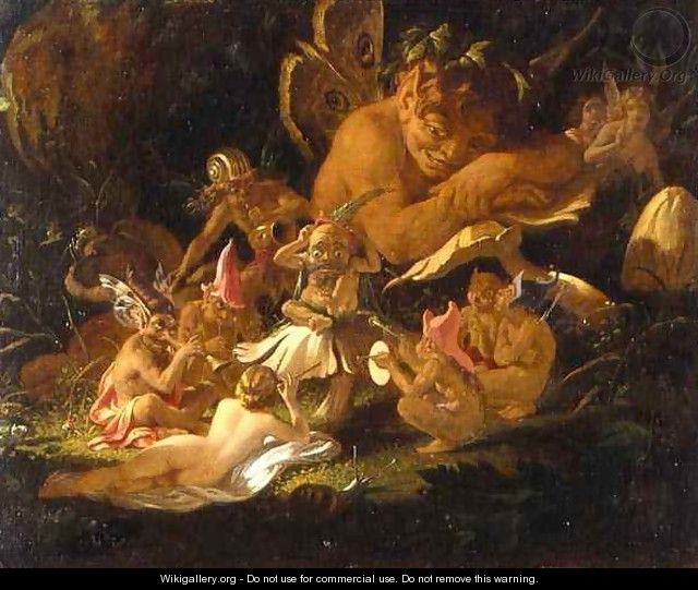 Puck and Fairies, from A Midsummer Nights Dream, c.1850 - Sir Joseph Noel Paton