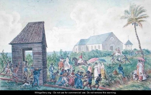 Construction of a house or a chapel in Saint-Benoit, Isle of Reunion, 1813 - Jean-Joseph Patu de Rosemont