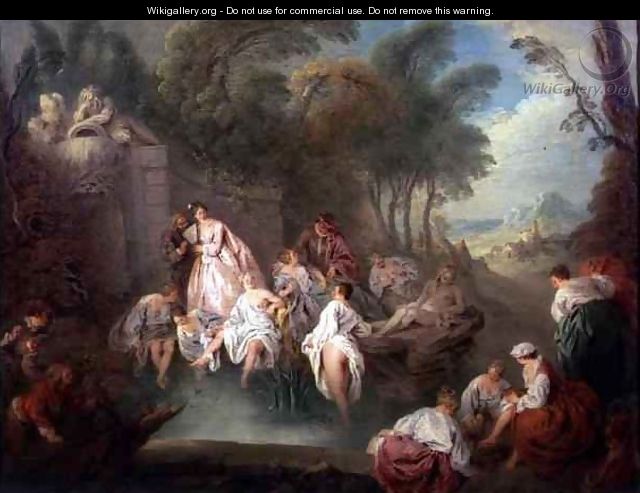 Bathing Party in a Park, 1730s - Jean-Baptiste Joseph Pater