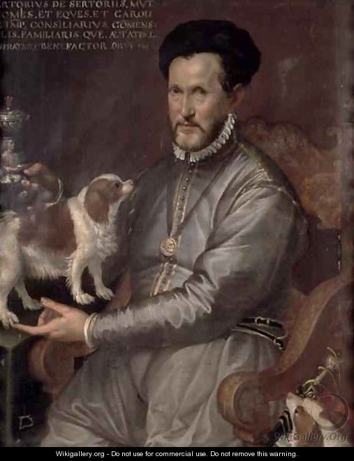 Portrait of Count Sertorio - Bartolomeo Passarotti