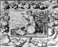 Bacchus and an allegory of Autumn, engraved by Crispin de Passe I c.1565-1637 - Crispijn van de Passe