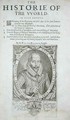 Portrait of Sir Walter Raleigh 1554-1618 title page from The Historie of the World by Sir Walter Raleigh - Simon de Passe