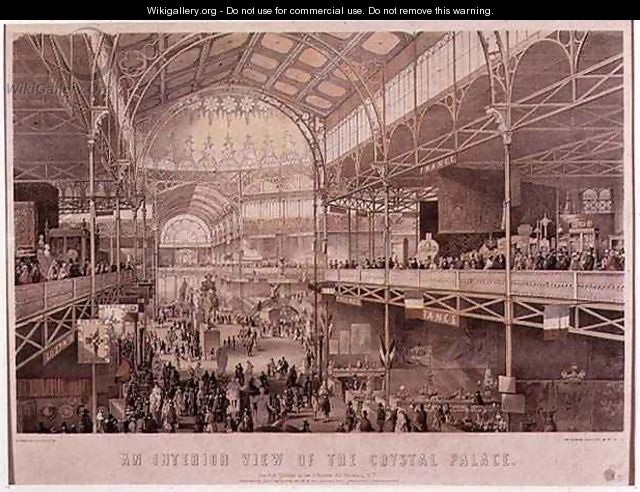 The Interior of the New York Crystal Palace, pub. by Endicott and Co., New York, 1855 - Charles Parsons