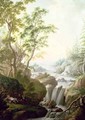 A Rocky Woodland Landscape with a Waterfall - Johan the Elder Pasch