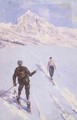 Skiers on Mt. Rose, Switzerland - Carlo Pellegrini