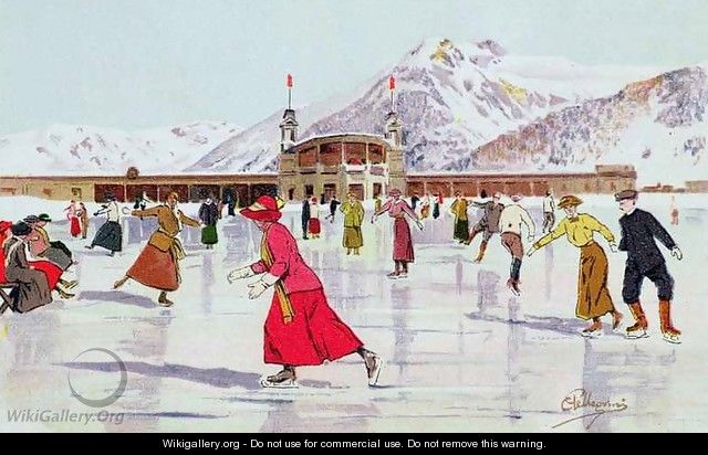 The Skating Rink in Davos, Switzerland - Carlo Pellegrini