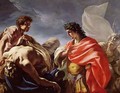 Achilles Contemplating the Body of Patroclus - Giovanni Antonio Pellegrini