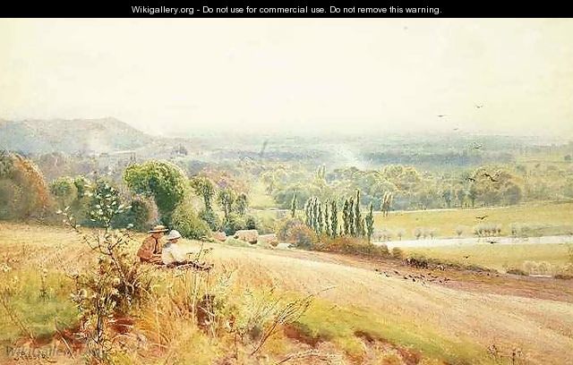 View from Hedsor Hill on the Thames near Cookham - John Pedder