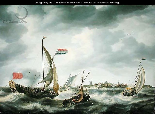 Ships at Sea - Bonaventura, the Elder Peeters