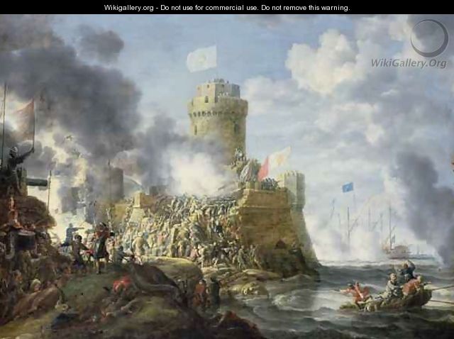 Turks Storming a Seaport, 1641 - Bonaventura, the Elder Peeters