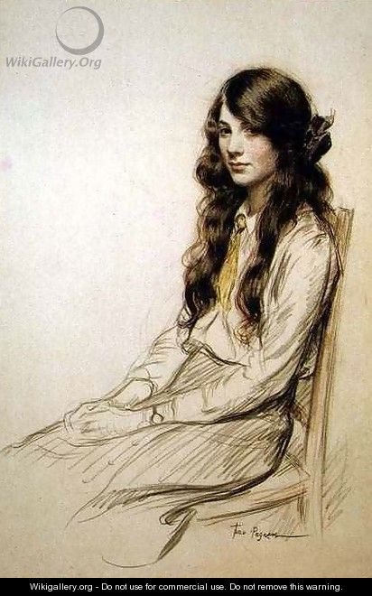 Portrait of a Young Girl, c.1914 - Frederick Pegram