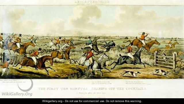 The First Ten Minutes, The Leicestershires, engraved by Henry Alken 1785-1851 1825 - (after) Paul, John Dean