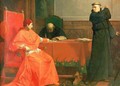 Luther in front of Cardinal Cajetan during the controversy of his 95 Theses, 1870 - Ferdinand Wilhelm Pauwels