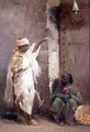 An orange-seller with a warrior - Philippe Pavy