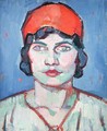 Portrait of a Girl, Red Bandeau, c.1912 - Samuel John Peploe