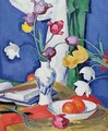 Tulips and Fruit, c.1919 - Samuel John Peploe