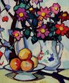 Still life of dahlias and fruit, c.1910-12 - Samuel John Peploe