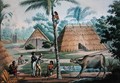 View of the Surroundings of Coupang, Timor, from Voyage Autour du Monde sur les Corvettes de LUranie 1817-20 engraved by Pomel, published 1825 - (after) Pellion, Alphonse