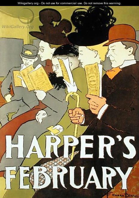 Cover illustration for Harpers magazine, 1896 - Edward Penfield