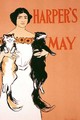 Reproduction of a poster advertising the May Issue of Harpers Magazine, 1897 - Edward Penfield