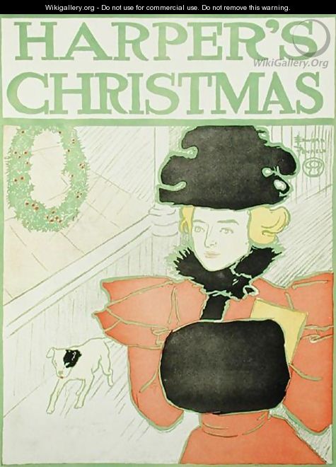 Harpers Christmas, 1890 - Edward Penfield