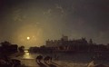 Moonlight View of Windsor Castle from the Thames - Henry Pether