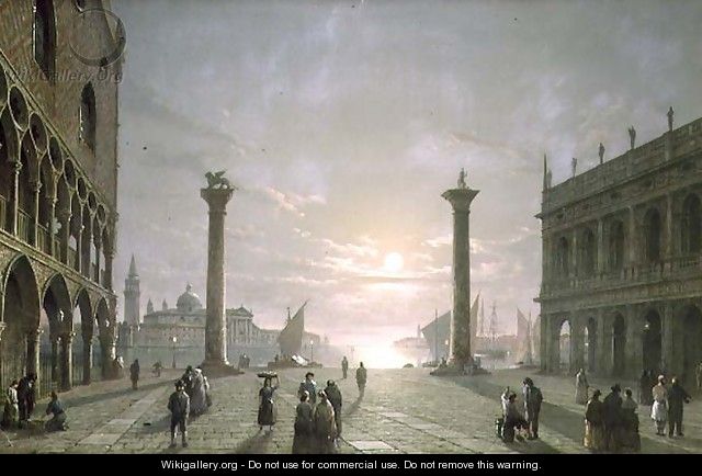 The Grand Canal From Piazza San Marco - Henry Pether