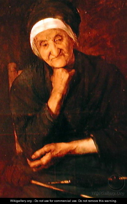 Old woman from Aulus Ariege - Marie, Mrs Dujardin-Beaumetz Petiet