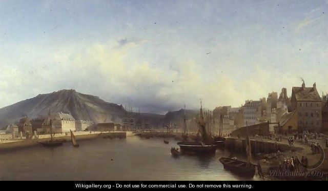 The Bridge at Cherbourg - John Louis Petit