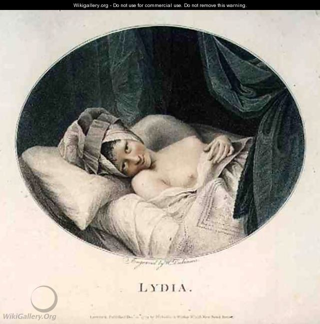 Lydia, engraved by William Dickinson 1746-1823, pub. by Dickinson and Watson, 1779 - Rev. Matthew William Peters