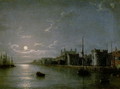 Moonlight on the Thames - Henry Pether