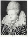 Diane d'Andouins 1554-1620 Countess of Gramont, called La Belle Corisande - Melchior Peronard