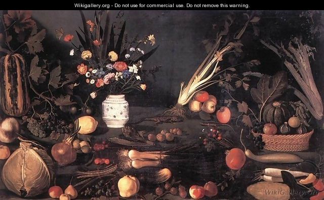 Still Life with Flowers and Fruit - Caravaggio