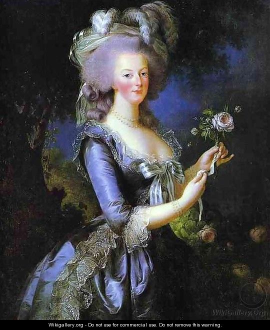 Portrait of Marie Antoinette - Elisabeth Vigee-Lebrun