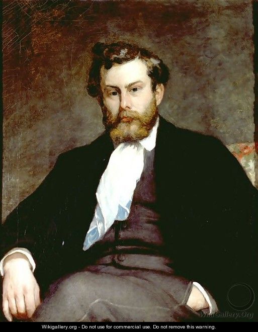 Portrait of Alfred Sisley - Pierre Auguste Renoir