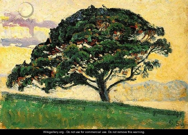 The Large Pine, Saint-Tropez - Paul Signac