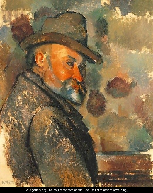 Self-Portrait with Soft Hat - Paul Cezanne