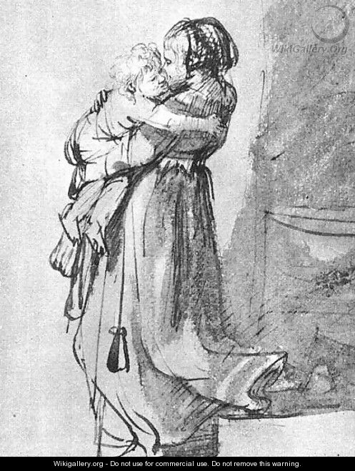Saskia with a Child - Rembrandt Van Rijn