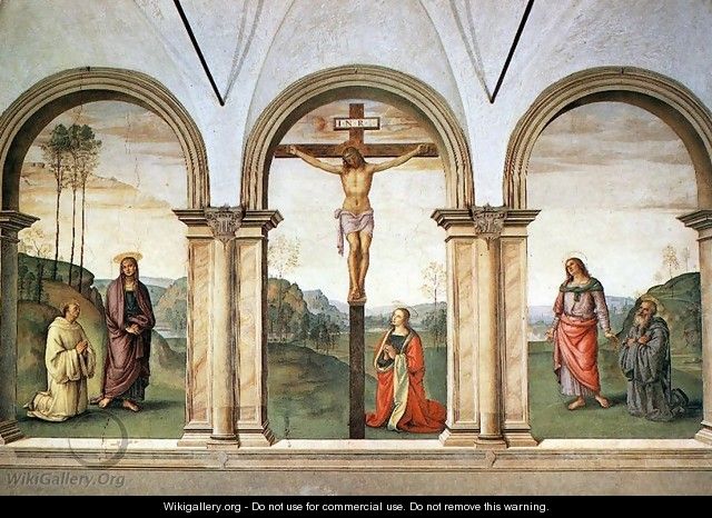 The Pazzi Crucifixion, full - Pietro Vannucci Perugino