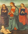 Madonna with Saints Adoring the Child - Pietro Vannucci Perugino
