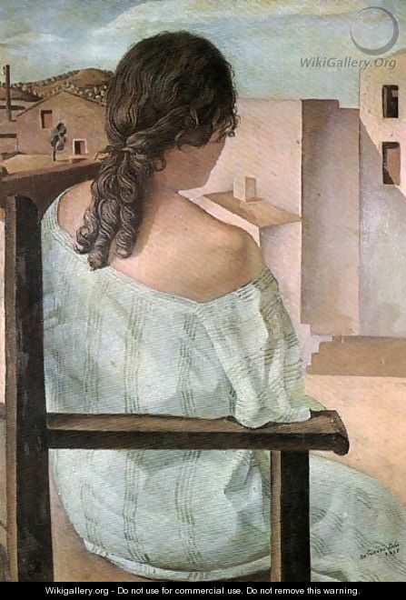 Girl from the Back - Salvador Dali - WikiGallery.org, the ...